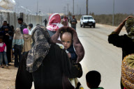 Syrian refugee camp in Zaatari, Jordan - 23 Mar 2013