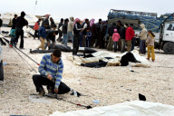 Syrian refugee camp in Zaatari, Jordan - 23 Mar 2013