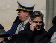 George Clooney am Filmset in Berlin