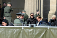 Dreharbeiten zu The Monuments Men in Berlin