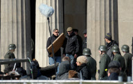 Dreharbeiten zu The Monuments Men in Berlin