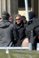 Dreharbeiten zu The Monuments Men in Berlin