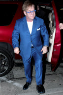 Sir Elton John celebrates his 66th Birthday with his Husband and Friends at Craig's in WeHo