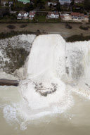 Massive cliff fall at St Margaret's Bay, Kent, Britain - 25 Mar 2013