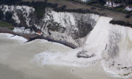 Massive cliff fall at St Margaret's Bay, Kent, Britain - 25 Mar 2013