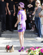 Phoebe Price Witnesses An Accident In West Hollywood 