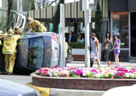 Phoebe Price Witnesses An Accident In West Hollywood 