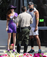 Phoebe Price Witnesses An Accident In West Hollywood 