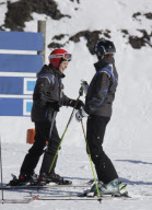 INFANTA ELENA AND INFANTA CRISTINA FAMILY TIME IN BAQUEIRA
