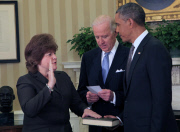 Julia Pierson sworn in as Director of Secret Service, Washington DC, America - 27 Mar 2013