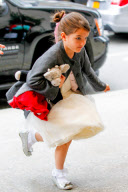 Katie Holmes and Suri Cruise celebrate Easter at The Four Seasons