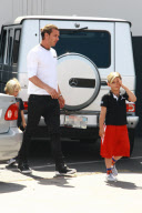 *EXCLUSIVE* Gavin Rossdale enjoys some quality time with his boys at a trampoline park