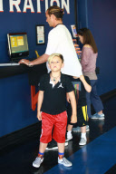 *EXCLUSIVE* Gavin Rossdale enjoys some quality time with his boys at a trampoline park