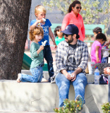 Exclusive... Jordan Bratman Takes Max To The Park 