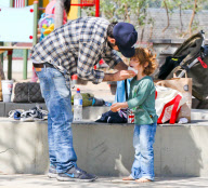 Exclusive... Jordan Bratman Takes Max To The Park 
