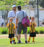 Britney Spears' Kids Play Soccer 