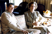 Reagan and Thatcher Hold Talks