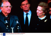 PRESIDENT GORBCHEV,M.THATCHER AND ALAN CLARK