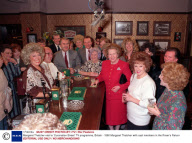 Margaret Thatcher visit to 'Coronation Street' TV programme, Britain - 1990