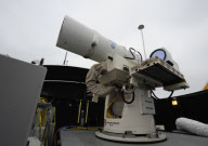 US Navy unveils sea-based laser weapon that will be deployed to Persian Gulf - Apr 2013