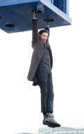 Matt Smith Doctor Who film set