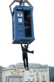 Matt Smith Doctor Who film set
