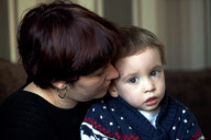 3-year-old with cerebral palsy takes first steps thanks to botox injections in his legs, Gosport, Hampshire, Britain - 11 Jan 2013