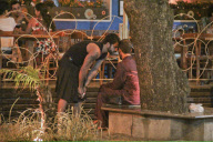 *EXCLUSIVE* Marc Jacobs and Harry Louis dress comfortably for dinner
