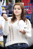 Ariel Winter enjoys her favorite frozen treat in Studio City **NO Australia, New Zealand**