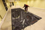 The 3D street art of Joe and Max, Britain - 08 Mar 2013