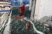 The 3D street art of Joe and Max, Britain - 08 Mar 2013