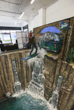 The 3D street art of Joe and Max, Britain - 08 Mar 2013