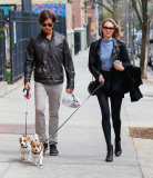 Candice Swanepoel & Hermann Nicoli Walking Their Dogs After Lunch 