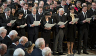 The funeral of Margaret Thatcher, London, Britain - 17 Apr 2013