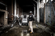 The Mantis Hexapod walking robot vehicle, Winchester, Hampshire, Britain - Apr 2013