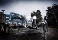 The Mantis Hexapod walking robot vehicle, Winchester, Hampshire, Britain - Apr 2013