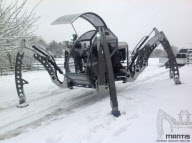 The Mantis Hexapod walking robot vehicle, Winchester, Hampshire, Britain - Apr 2013