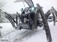 The Mantis Hexapod walking robot vehicle, Winchester, Hampshire, Britain - Apr 2013