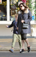 LIV TYLER TRYING TO CATHCH HER SON MILO ON THE WAY TO THE SCHOOL, NYC