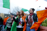 Reaction to the Death of Margaret Thatcher, Belfast, Northern Ireland - 09 Apr 2013