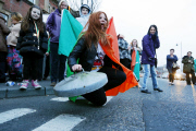 Reaction to the Death of Margaret Thatcher, Belfast, Northern Ireland - 09 Apr 2013