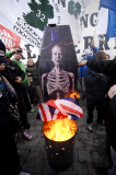 Reaction to the death of Margaret Thatcher, Derry, Northern Ireland, Britain - 17 April 2013