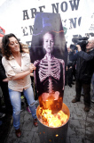 Reaction to the death of Margaret Thatcher, Derry, Northern Ireland, Britain - 17 April 2013