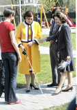 Zagreb Queen Silvia of Sweden visits child care center