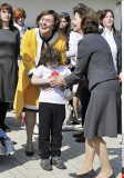 Zagreb Queen Silvia of Sweden visits child care center