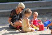 Tori Spelling enjoys some girl time on the playground - Part 2