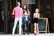 *EXCLUSIVE* Denise Richards is looking frail as she picks up Sam and Lola from Gymnastics