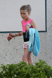 *EXCLUSIVE* Denise Richards is looking frail as she picks up Sam and Lola from Gymnastics
