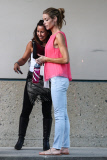 *EXCLUSIVE* Denise Richards is looking frail as she picks up Sam and Lola from Gymnastics