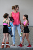 *EXCLUSIVE* Denise Richards is looking frail as she picks up Sam and Lola from Gymnastics